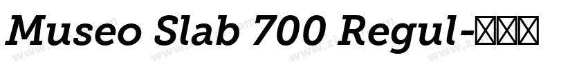 Museo Slab 700 Regul字体转换